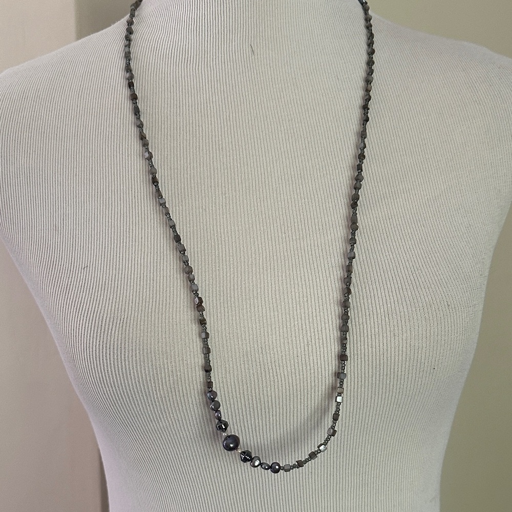 Silpada Elegant Silver Beaded Necklace